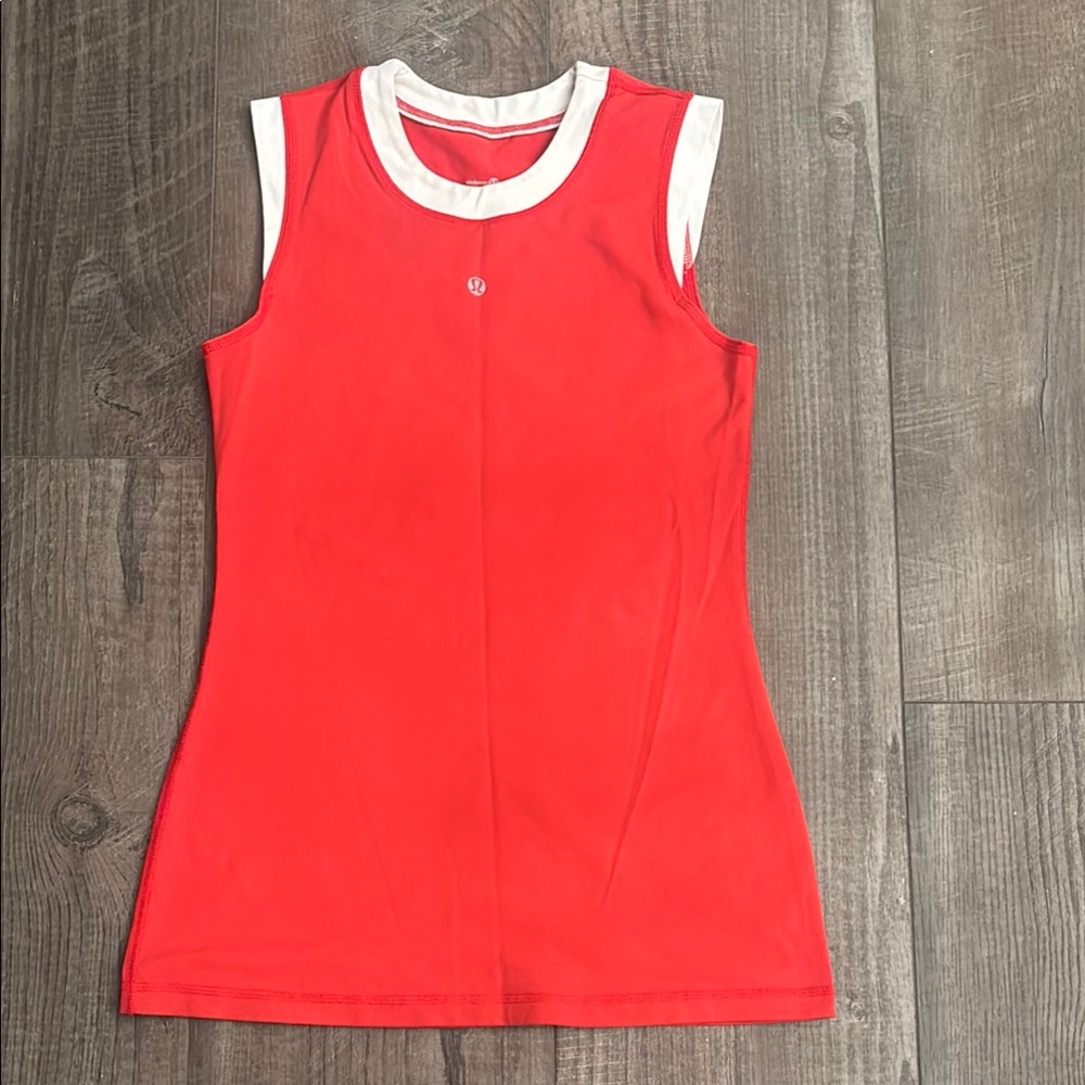 lululemon athletica Women's Red Sleeveless Top